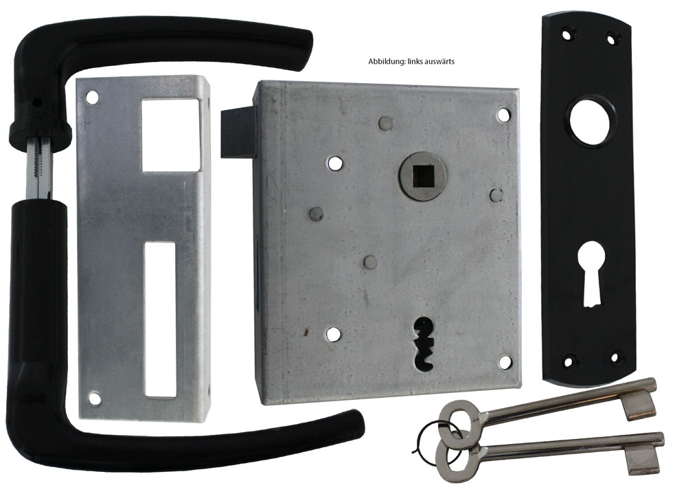 Rheinisches-Kastenschloss / BB-gelocht / 60-Dorn Nr. 7KLA (links auswärts) / 55mm Entfernung / 8mm