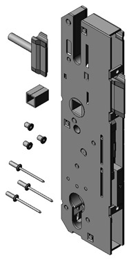 Hauptschloss für KFV-Reparaturverschluss RS1300SG / Nr. RHS RS1000SL/ 65-Dorn / 92mm / 10mm Vierkant