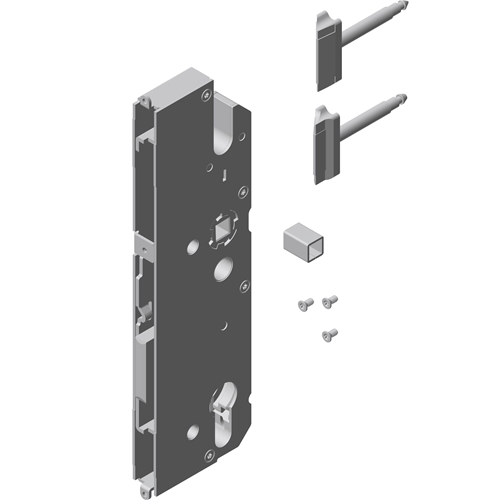 KFV ONE Reparatur-Hauptschloss-Set RHS RB1000 50-Dorn / 92mm / 10mm Vierkant / Typ H