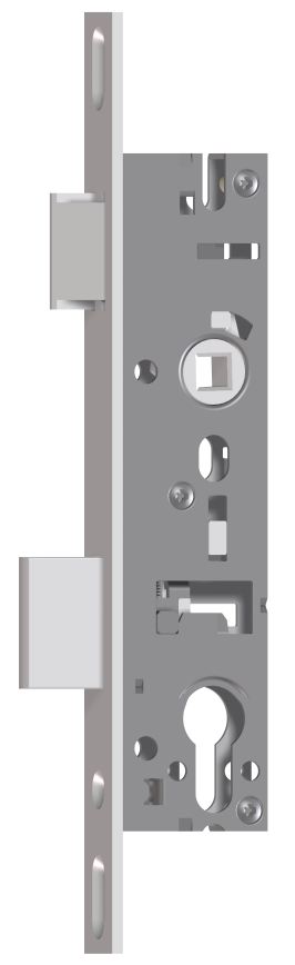 Rohrrahmen-Renovierungsschloss / 92 mm / 8 mm / Nr. RR 02 / 30-Dorn / Niro-Stulp: 245 x 24 mm