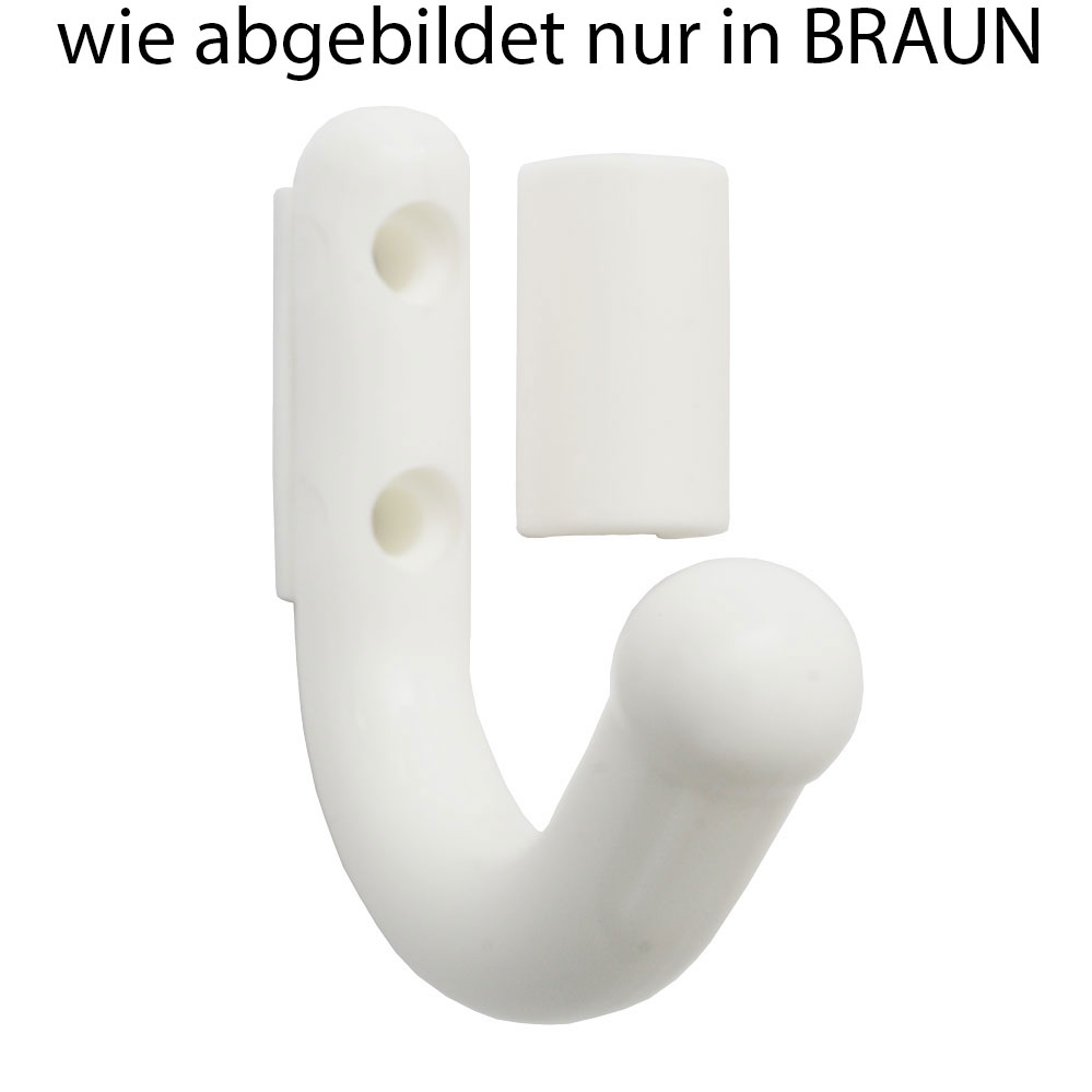 Ablagehaken braun für Teleskopstange 